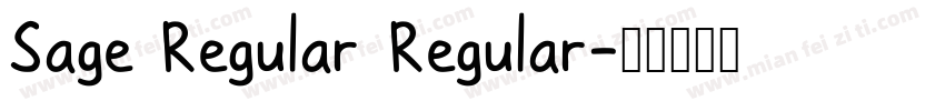 Sage Regular Regular字体转换